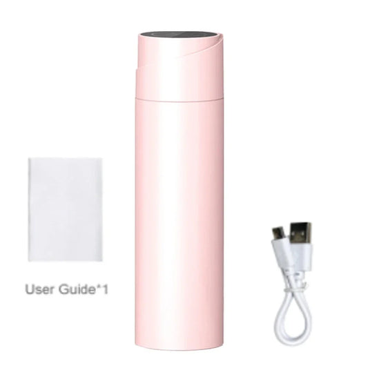 304 Stainless Steel 450Ml UVC Light Sterilizing Water Bottle Double Insulated LCD Display Smart Cup UV Sterilization Thormos